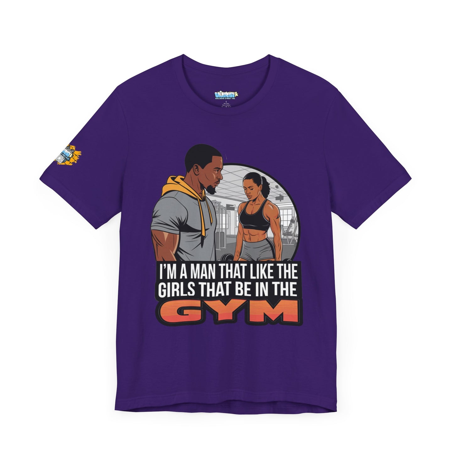 Gym Vibes Men's Jersey Tee - 'I’m a Man That Like the Girls That Be in the Gym'