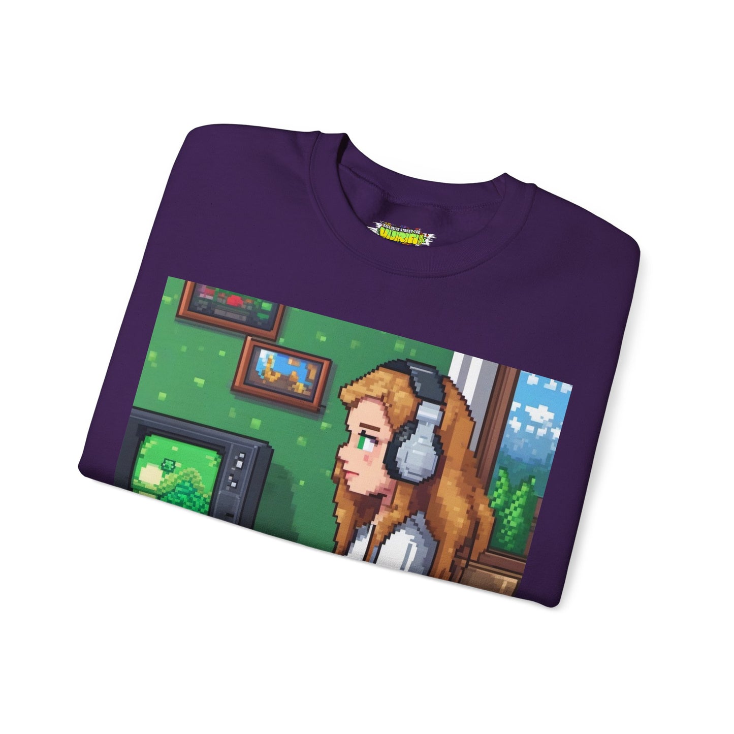 Retro Gamer Sweatshirt | Cozy Crewneck for Gaming Lovers, Video Game Gift, Casual Wear, Unisex Apparel, Perfect for Gamers