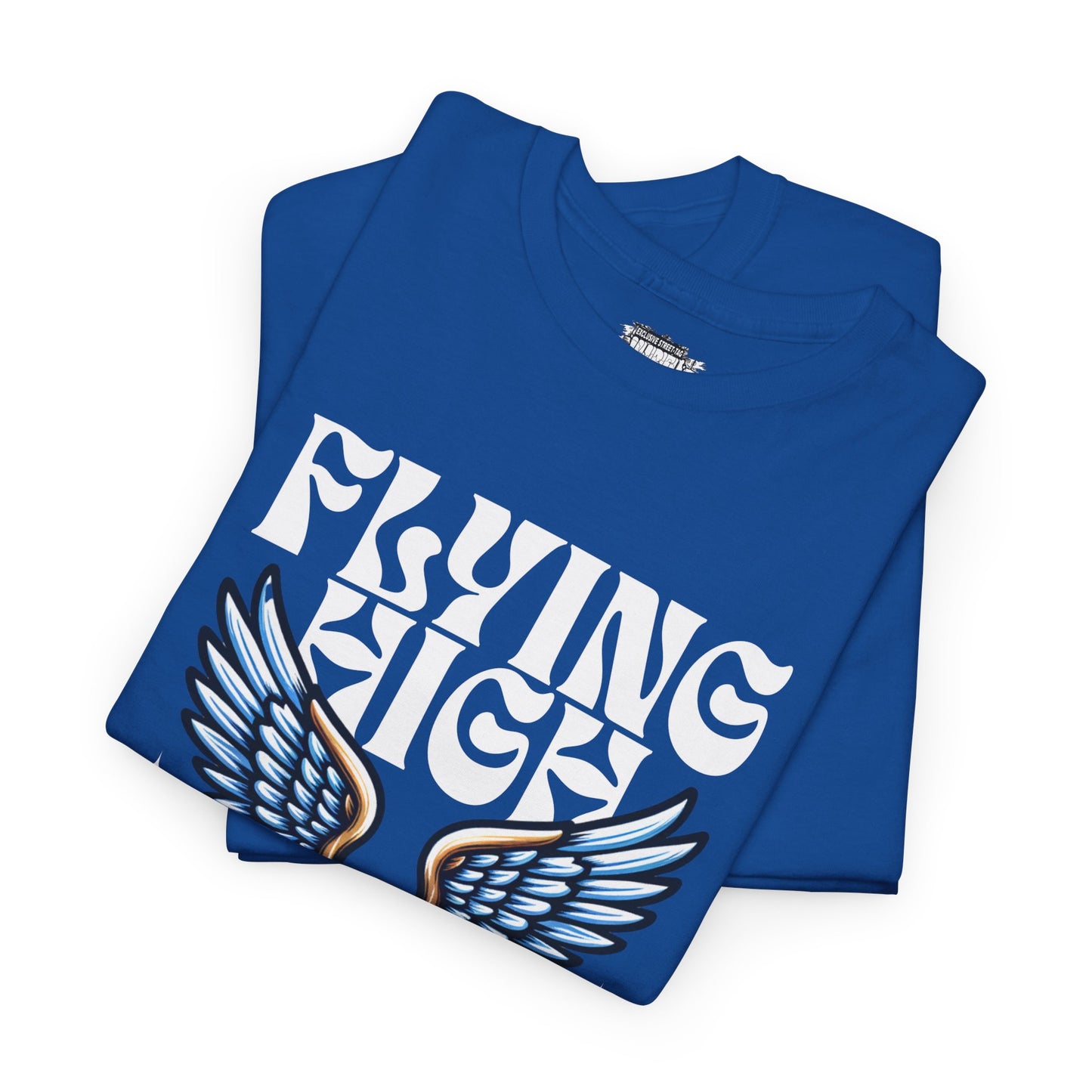 "Flying High Graphic T-Shirt - Unisex Heavy Cotton Tee with Inspirational Design