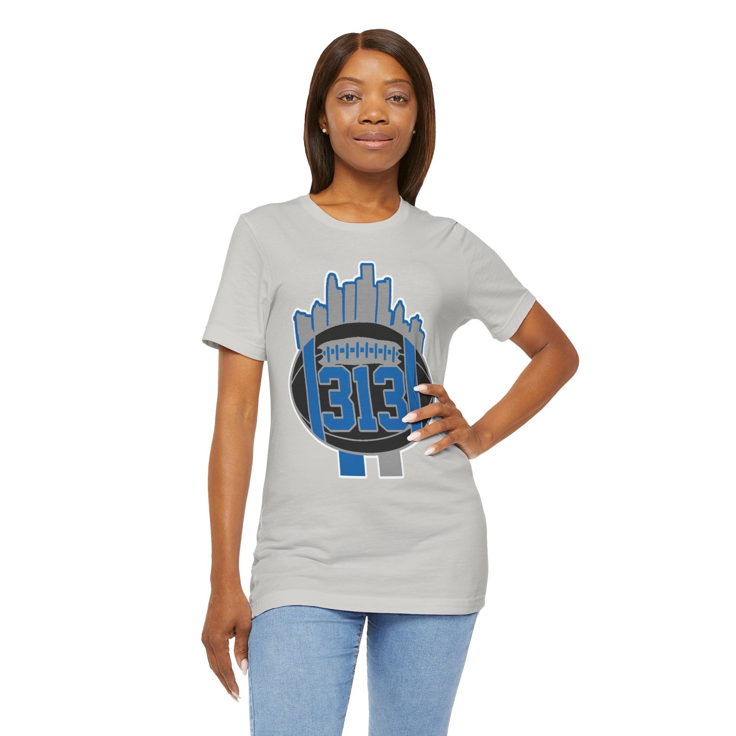LION NEW COLORS DETROIT 313 FOOT BALL SHIRT