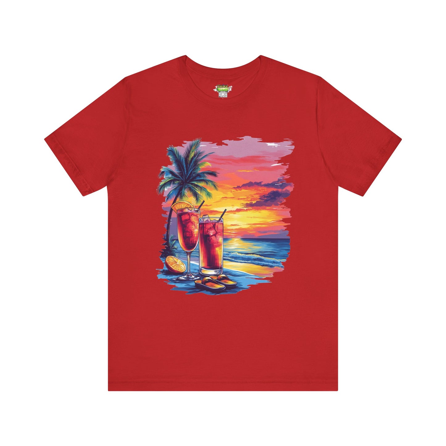 Tropical Sunset Tee - Perfect for Summer Vibes, Beach Days, Relaxation, Gifts, Vacation
