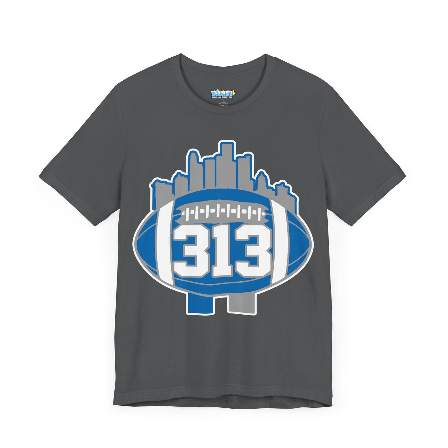 LION COLOR DETROIT 313 FOOT BALL SHIRT