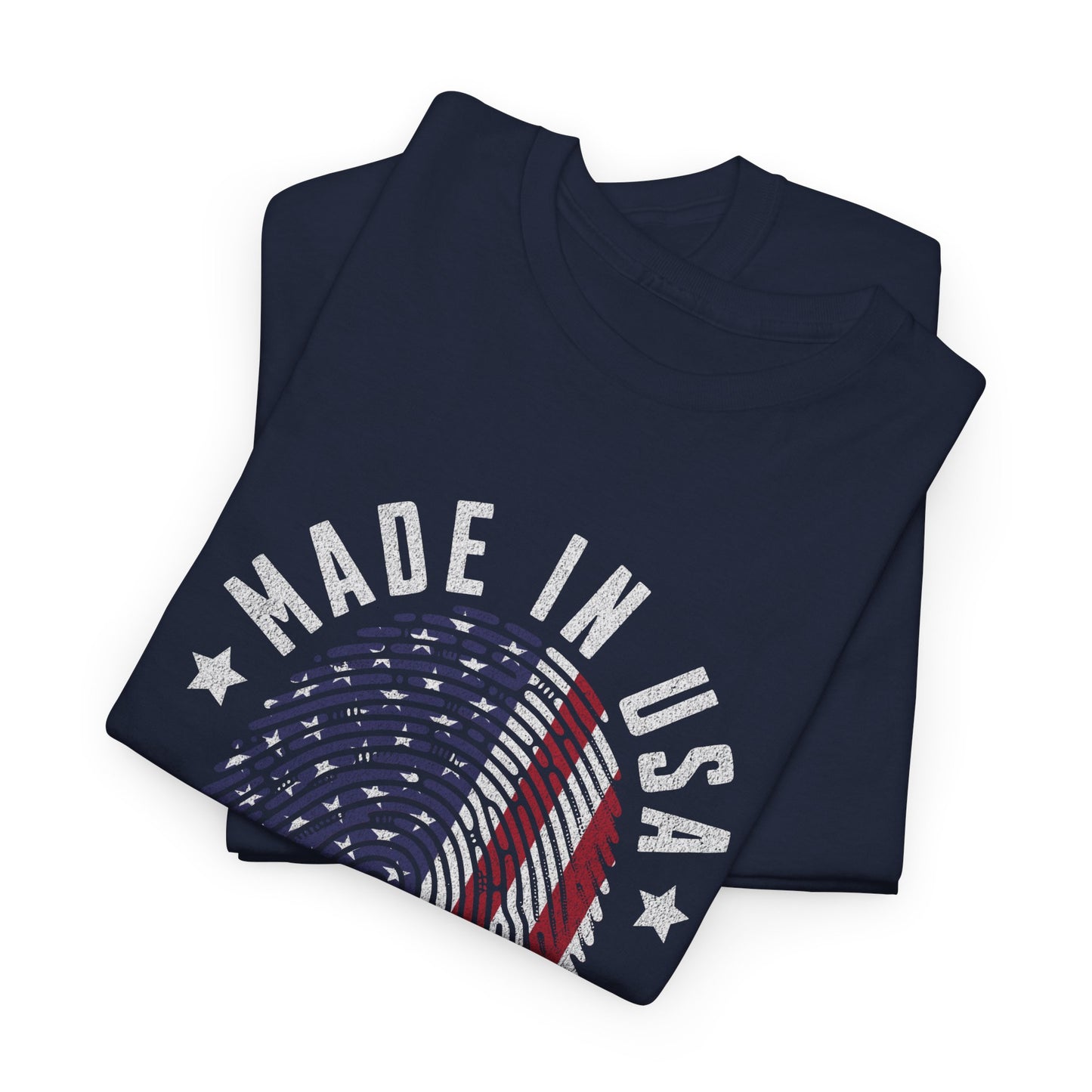 "Patriotic Unisex Heavy Cotton Tee | Made in USA T-Shirt, Graphic Tee for Independence Day, Casual Wear, Gift Idea, American Pride