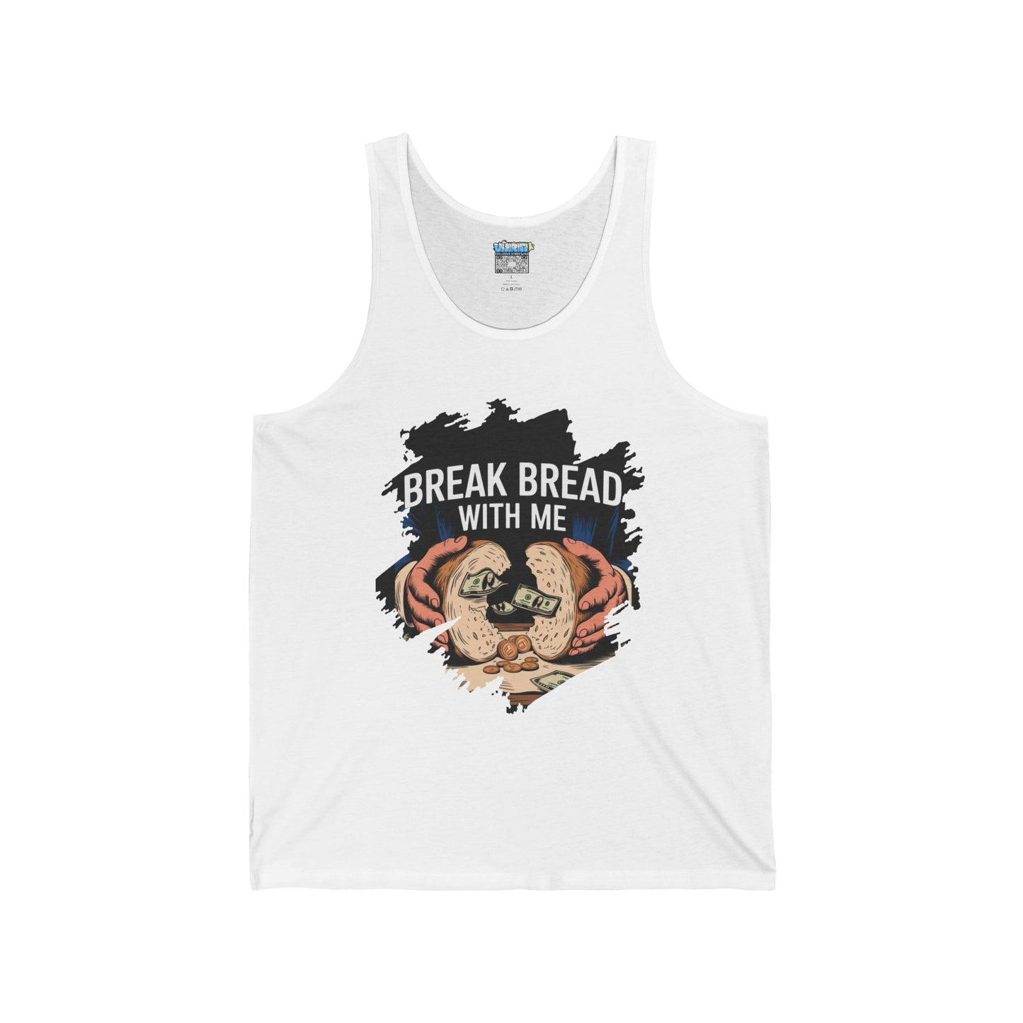 Break Bread With Me Unisex Jersey Tank - Casual & Fun Summer Wear