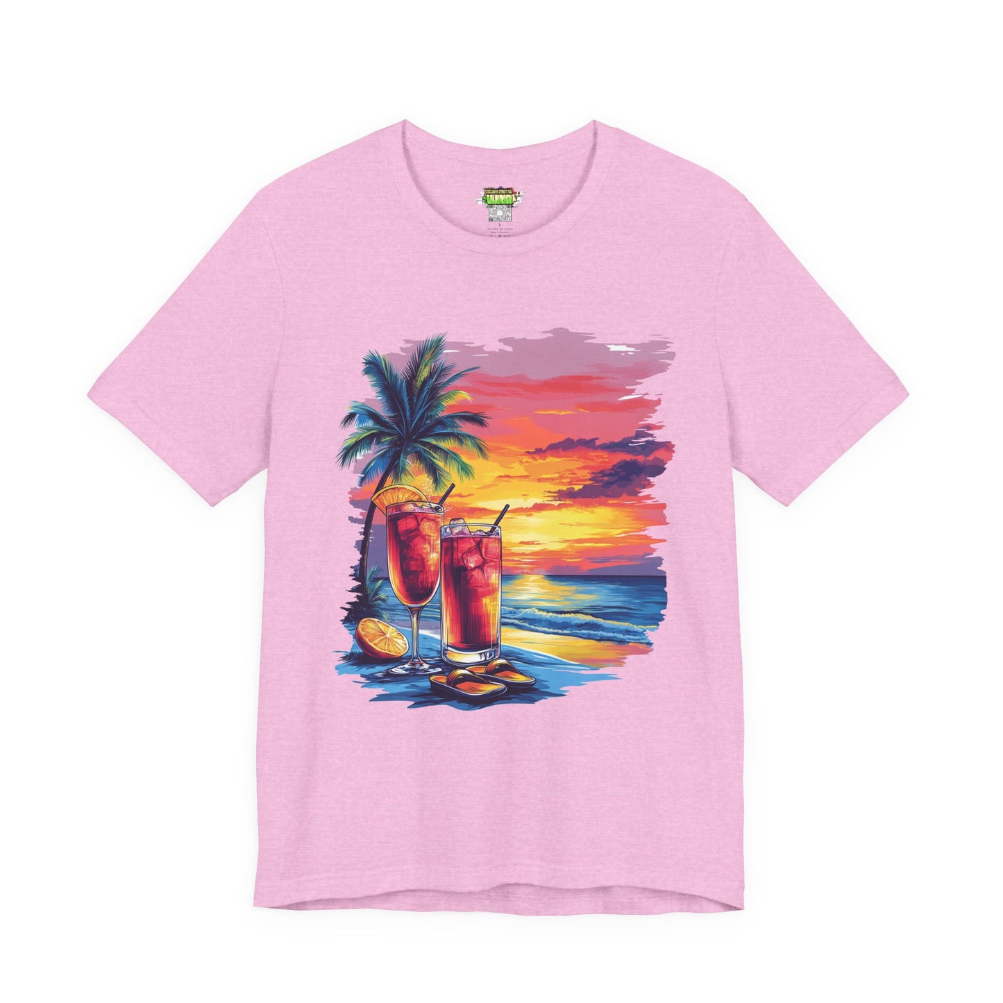 Tropical Sunset Tee - Perfect for Summer Vibes, Beach Days, Relaxation, Gifts, Vacation