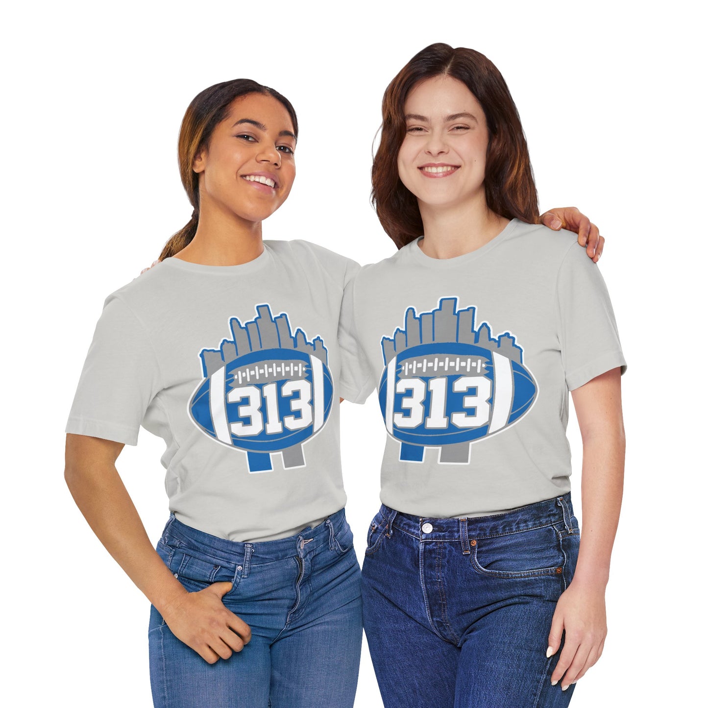 LION COLOR DETROIT 313 FOOT BALL SHIRT