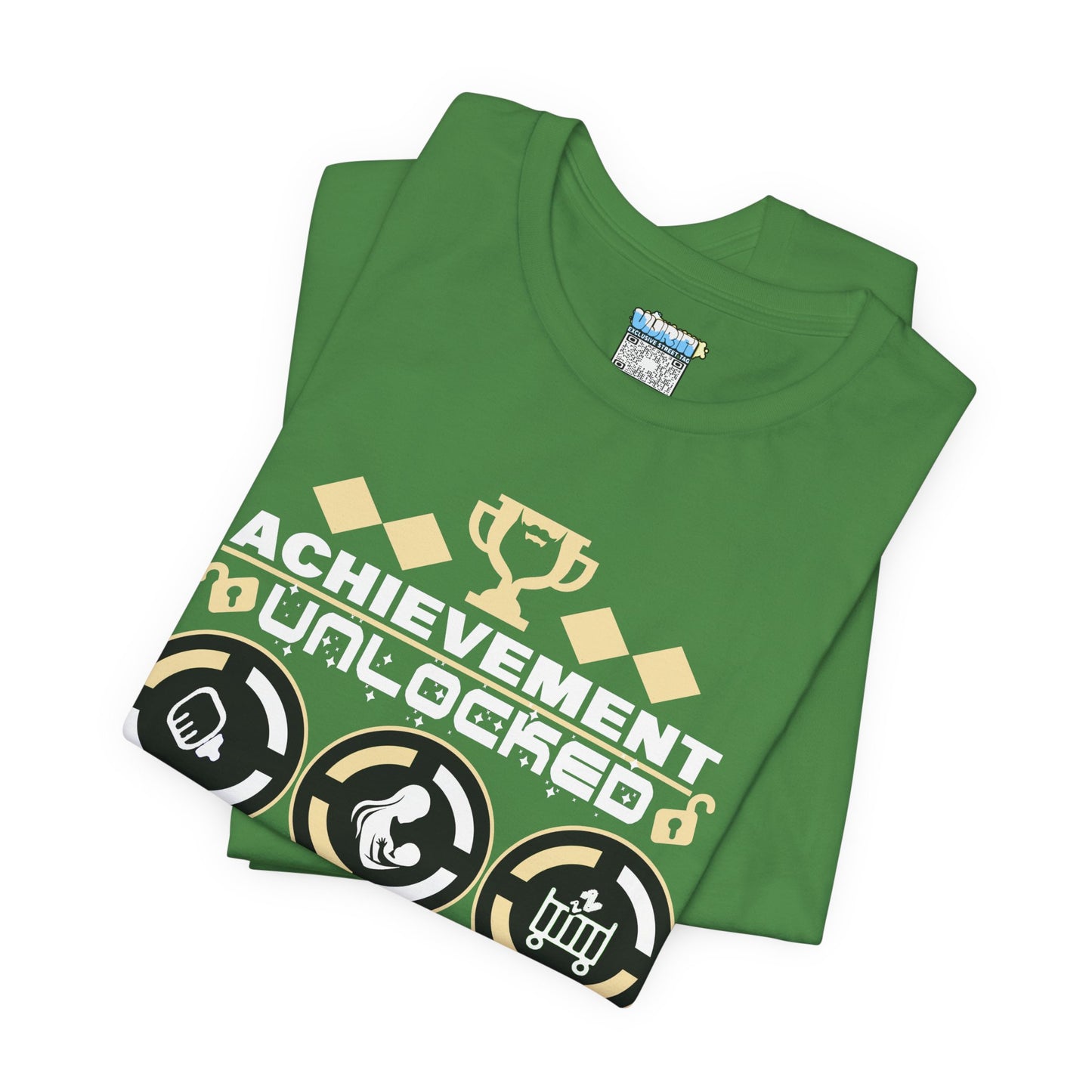Achievement Unlocked Fatherhood T-Shirt - Unisex Short Sleeve Tee for New Dads
