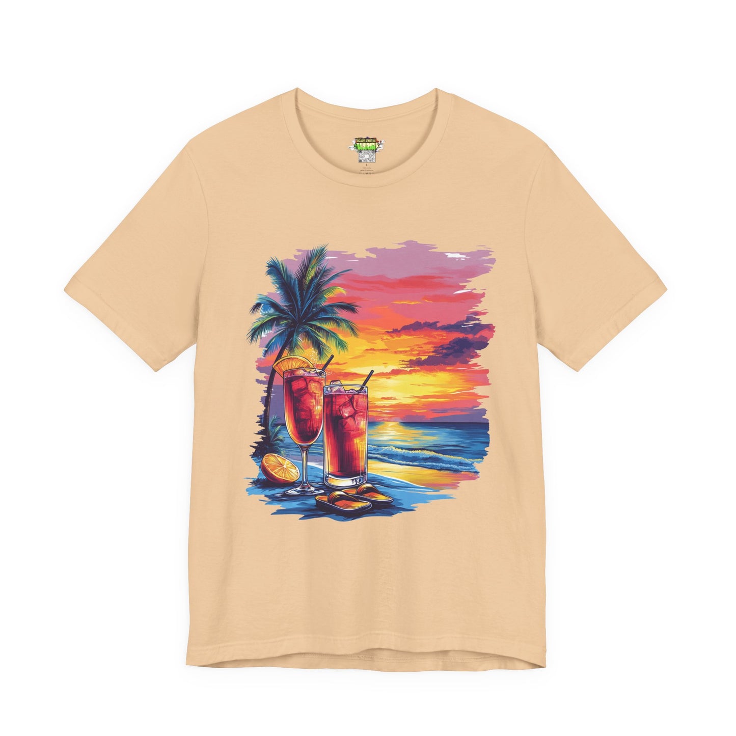 Tropical Sunset Tee - Perfect for Summer Vibes, Beach Days, Relaxation, Gifts, Vacation