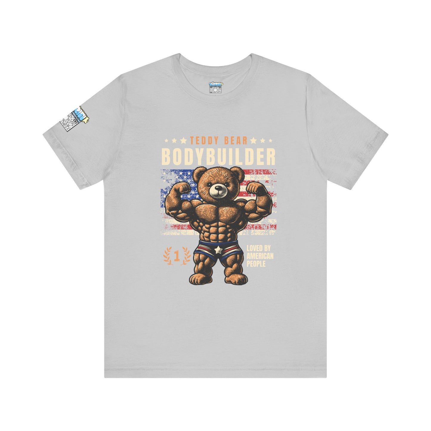 Teddy Bear Bodybuilder Tee | Unisex Jersey Shirt | Fun Fitness Apparel