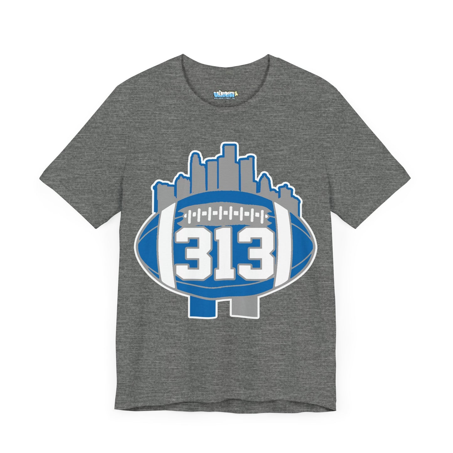 LION COLOR DETROIT 313 FOOT BALL SHIRT