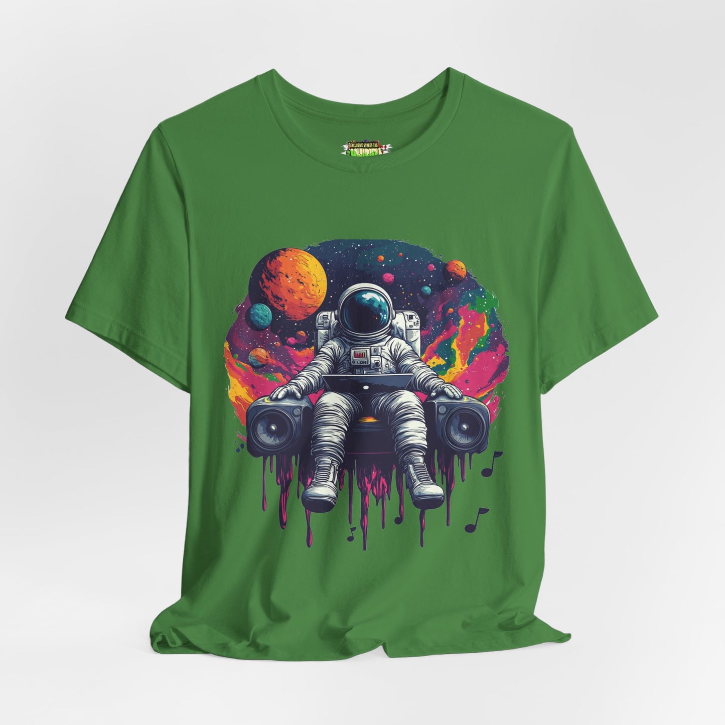 "Cosmic Beats Astronaut Tee - Unisex Short Sleeve T-Shirt