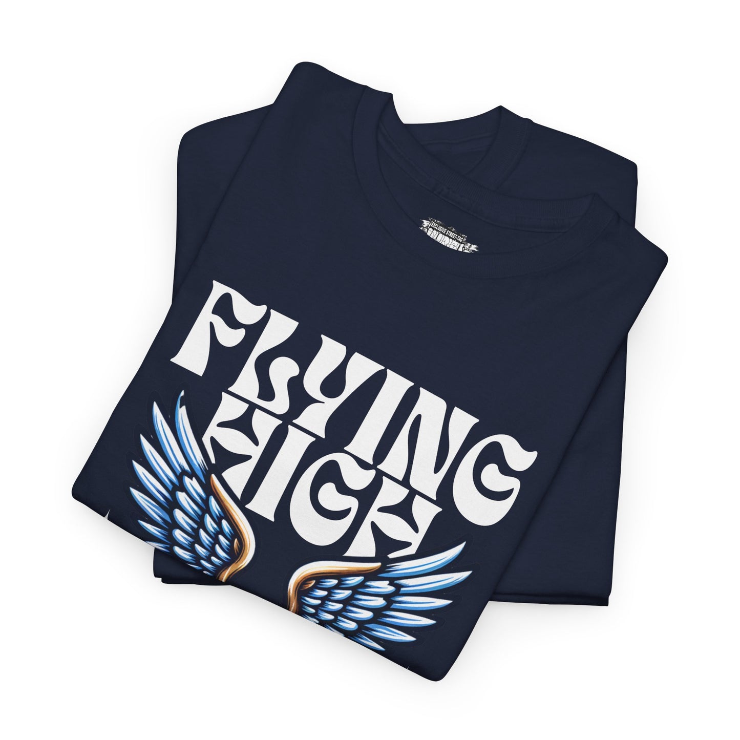 "Flying High Graphic T-Shirt - Unisex Heavy Cotton Tee with Inspirational Design