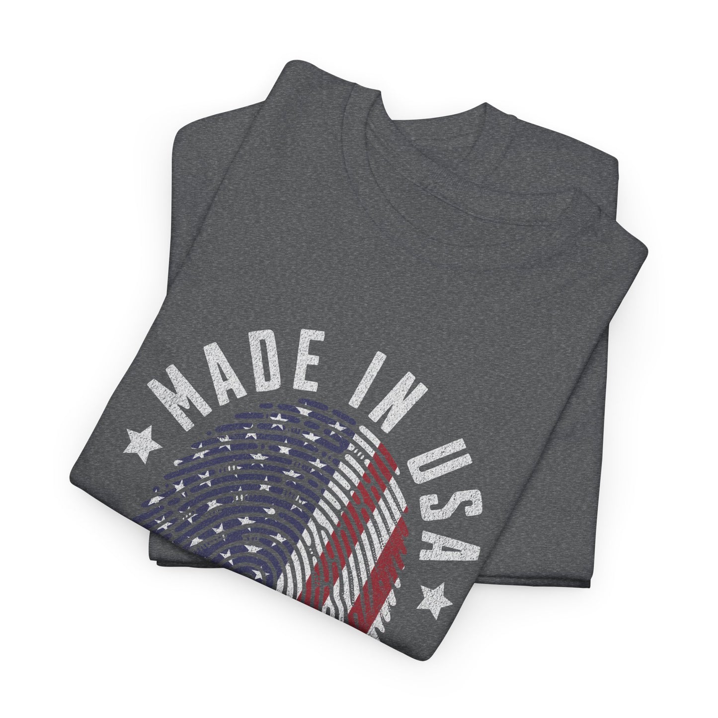 "Patriotic Unisex Heavy Cotton Tee | Made in USA T-Shirt, Graphic Tee for Independence Day, Casual Wear, Gift Idea, American Pride