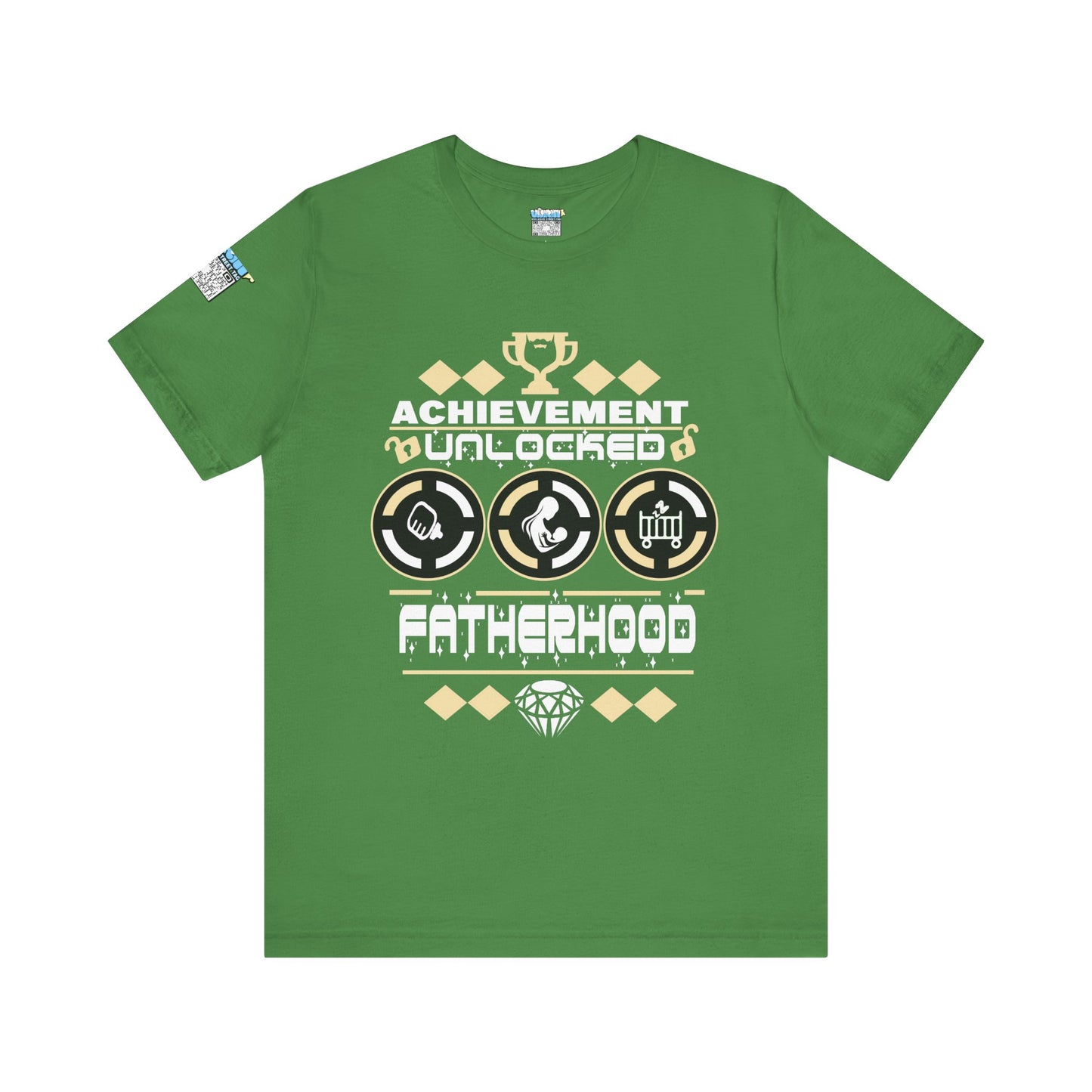 Achievement Unlocked Fatherhood T-Shirt - Unisex Short Sleeve Tee for New Dads