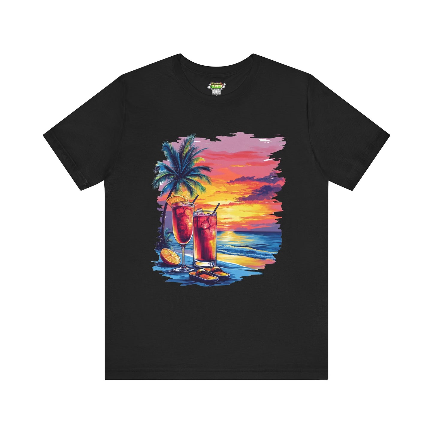 Tropical Sunset Tee - Perfect for Summer Vibes, Beach Days, Relaxation, Gifts, Vacation