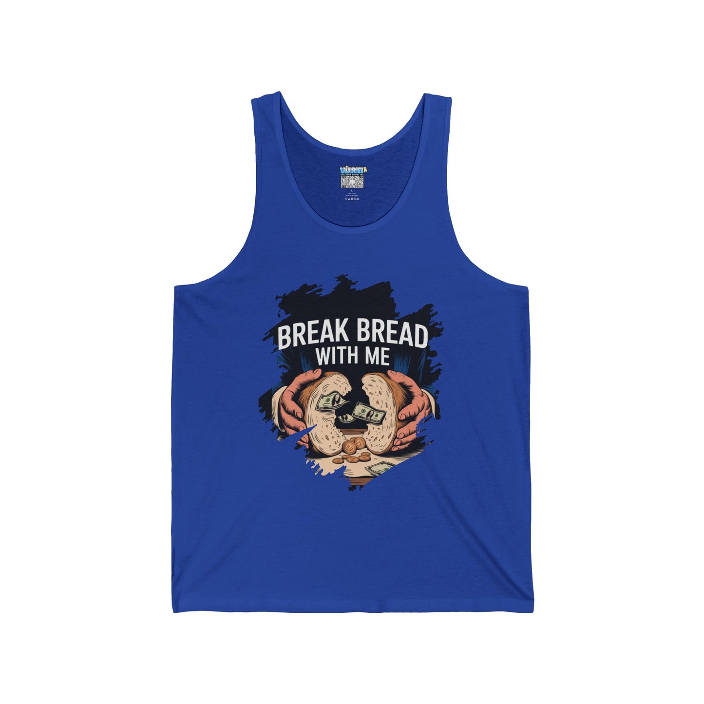 Break Bread With Me Unisex Jersey Tank - Casual & Fun Summer Wear