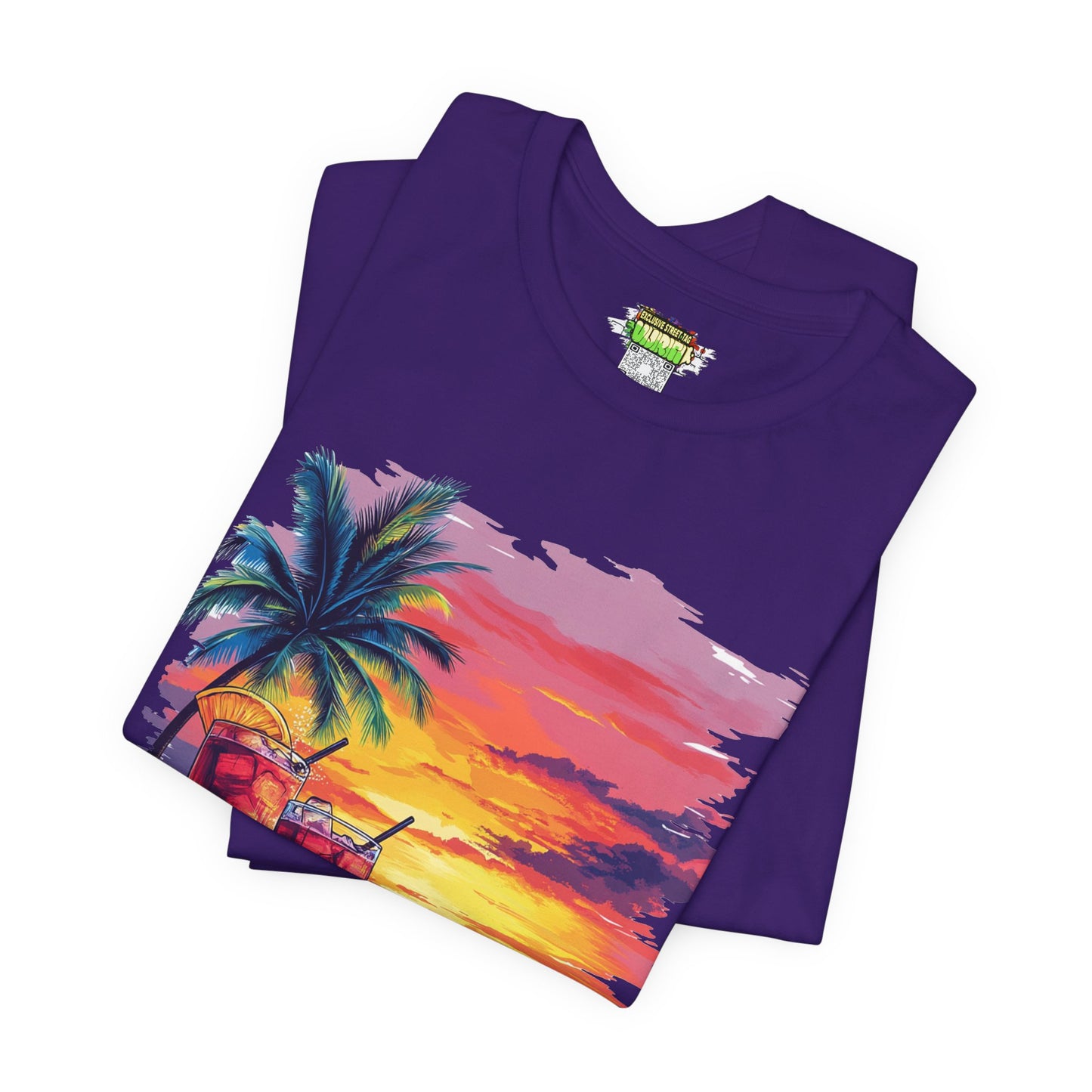 Tropical Sunset Tee - Perfect for Summer Vibes, Beach Days, Relaxation, Gifts, Vacation