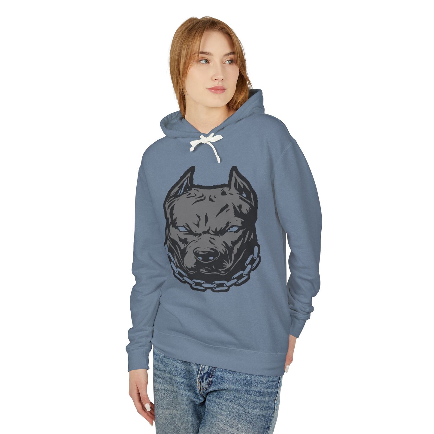 " Pitbull Hoodie, Lightweight Animal Sweatshirt, Perfect for Dog Lovers, Outdoor Wear, Casual Style, Gift for Pet Owners