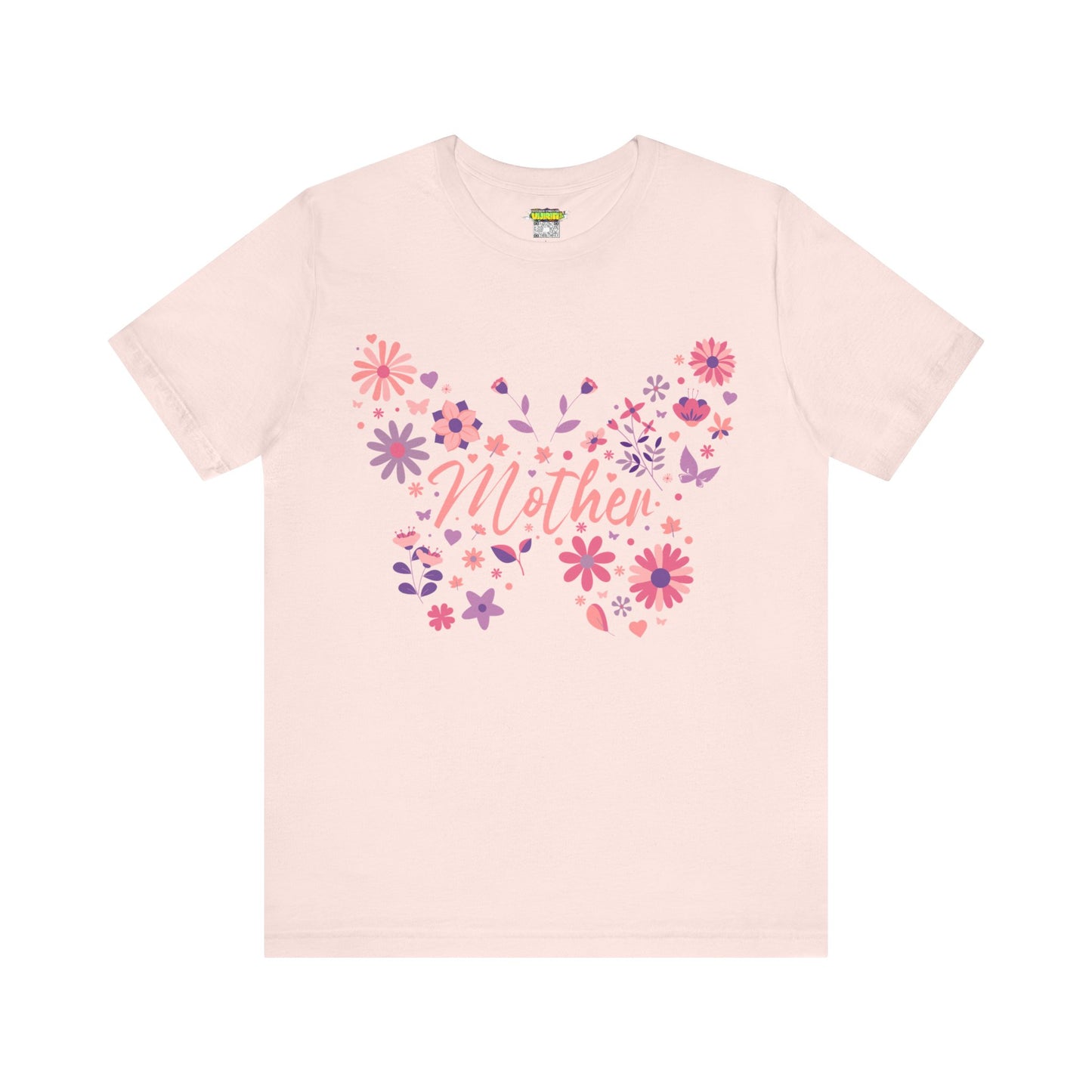 Butterfly Mother T-Shirt, Unisex Tee for Mom, Floral Gift, Birthday Present, Mother's Day Apparel, Cute Butterfly Design