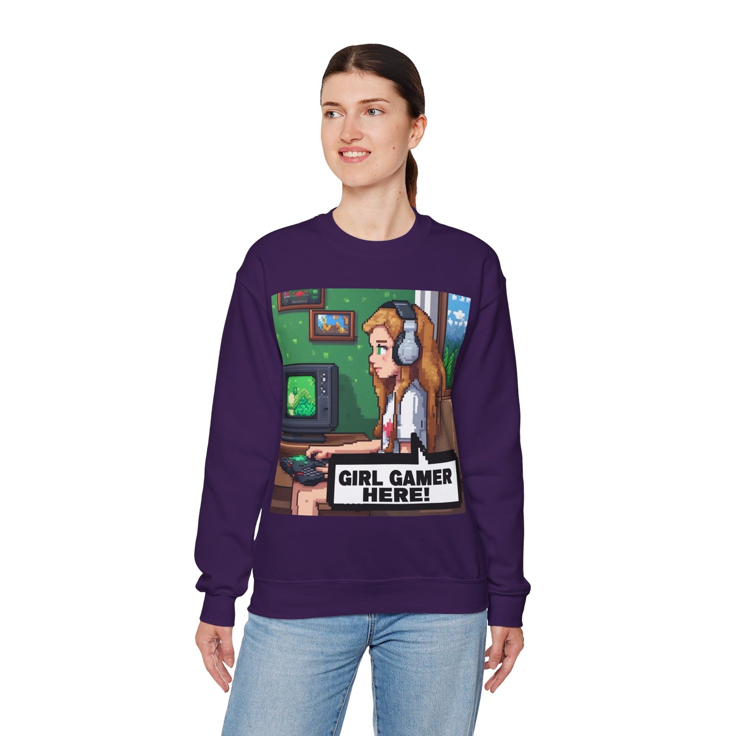 Retro Gamer Sweatshirt | Cozy Crewneck for Gaming Lovers, Video Game Gift, Casual Wear, Unisex Apparel, Perfect for Gamers