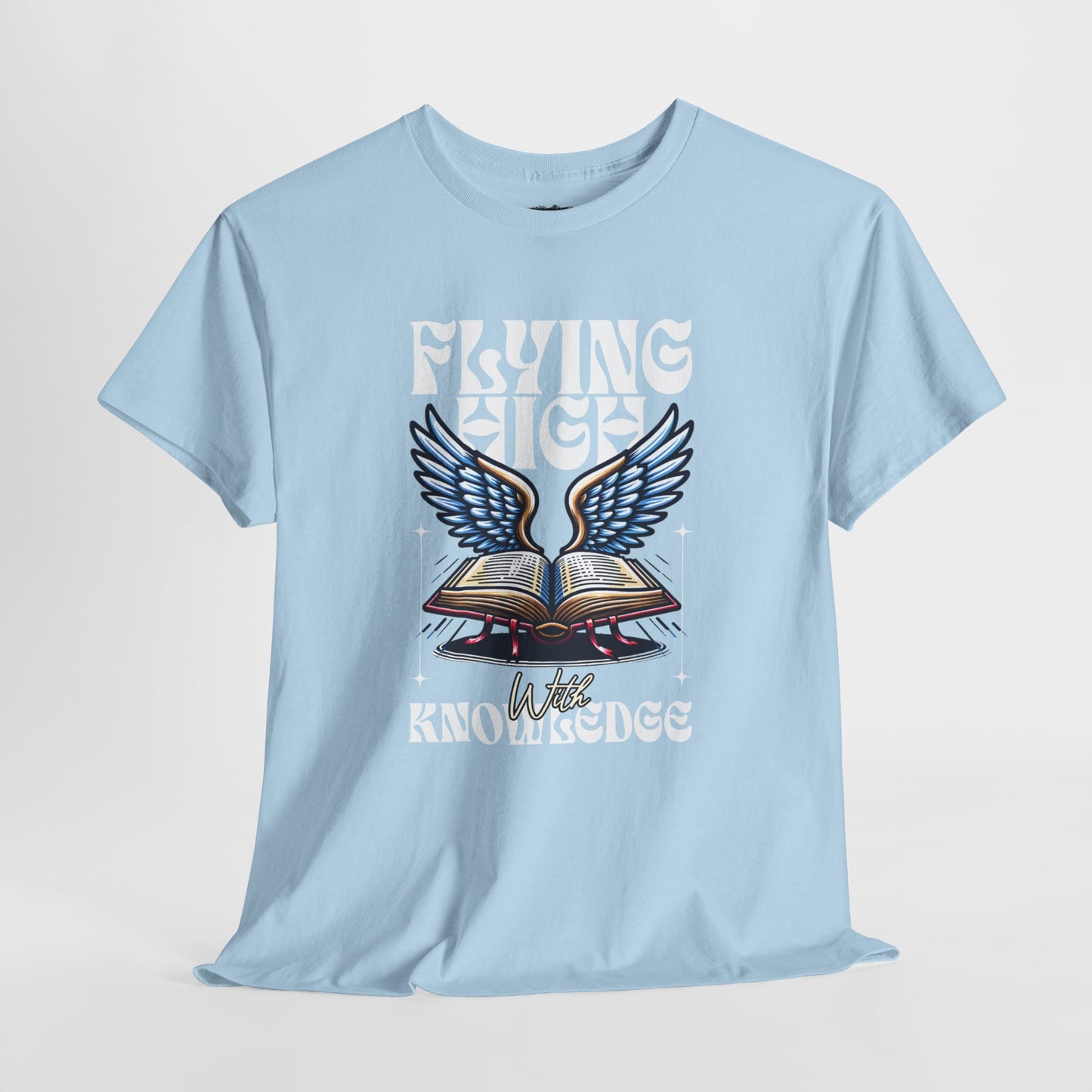 "Flying High Graphic T-Shirt - Unisex Heavy Cotton Tee with Inspirational Design