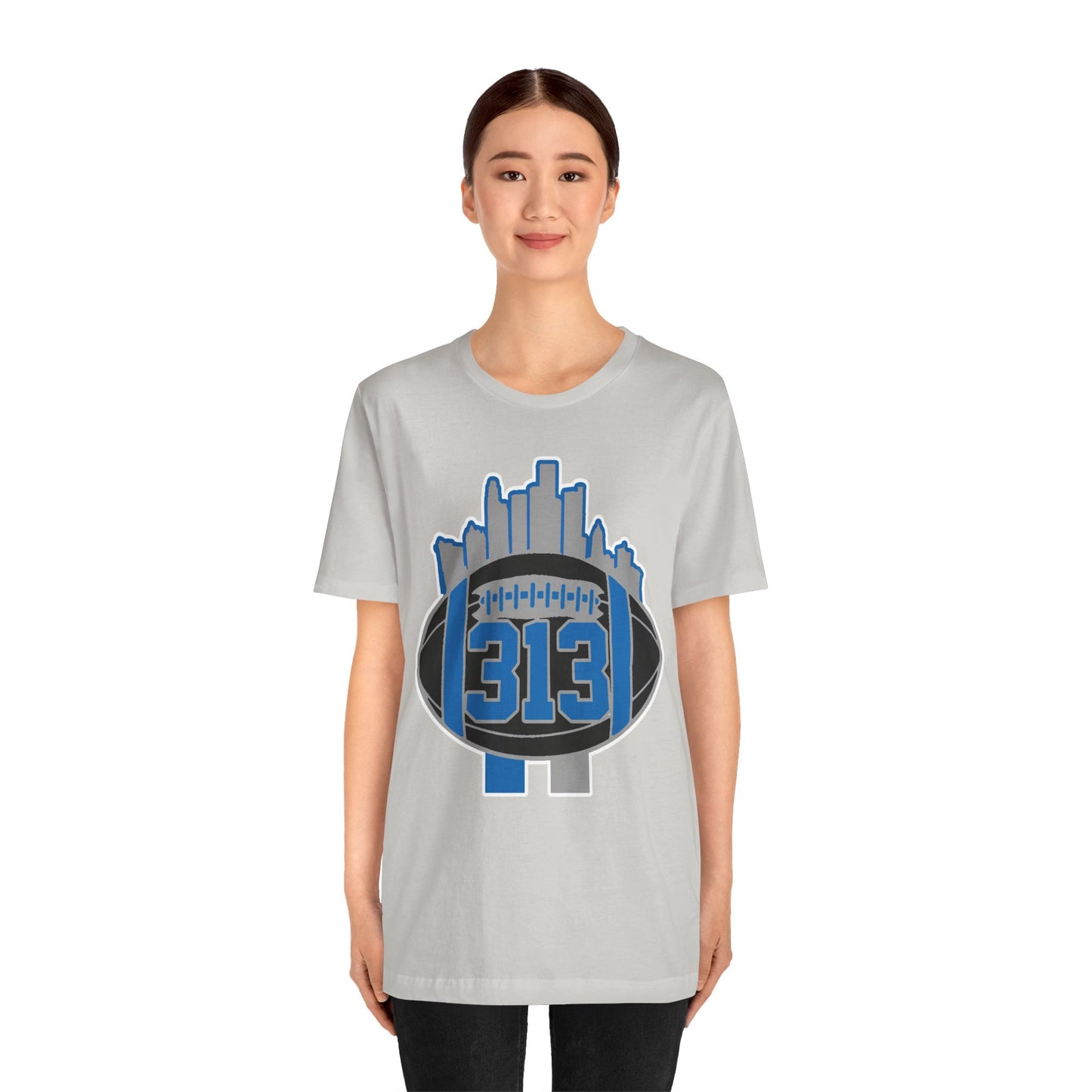 LION NEW COLORS DETROIT 313 FOOT BALL SHIRT