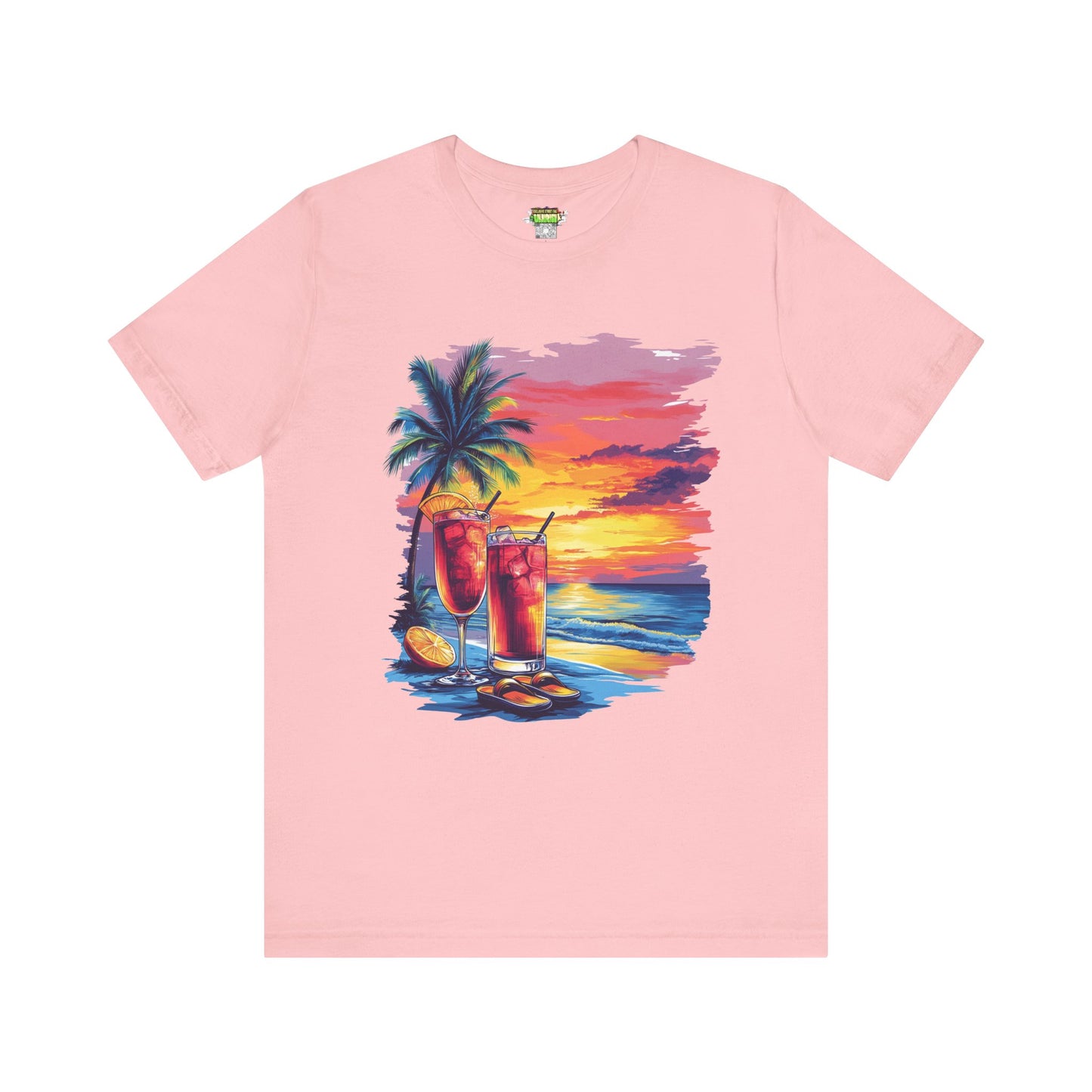 Tropical Sunset Tee - Perfect for Summer Vibes, Beach Days, Relaxation, Gifts, Vacation