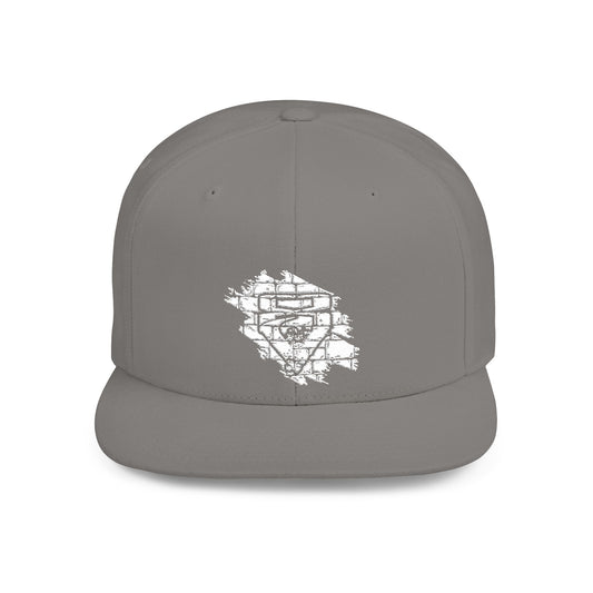V Flat Bill Snapback Cap