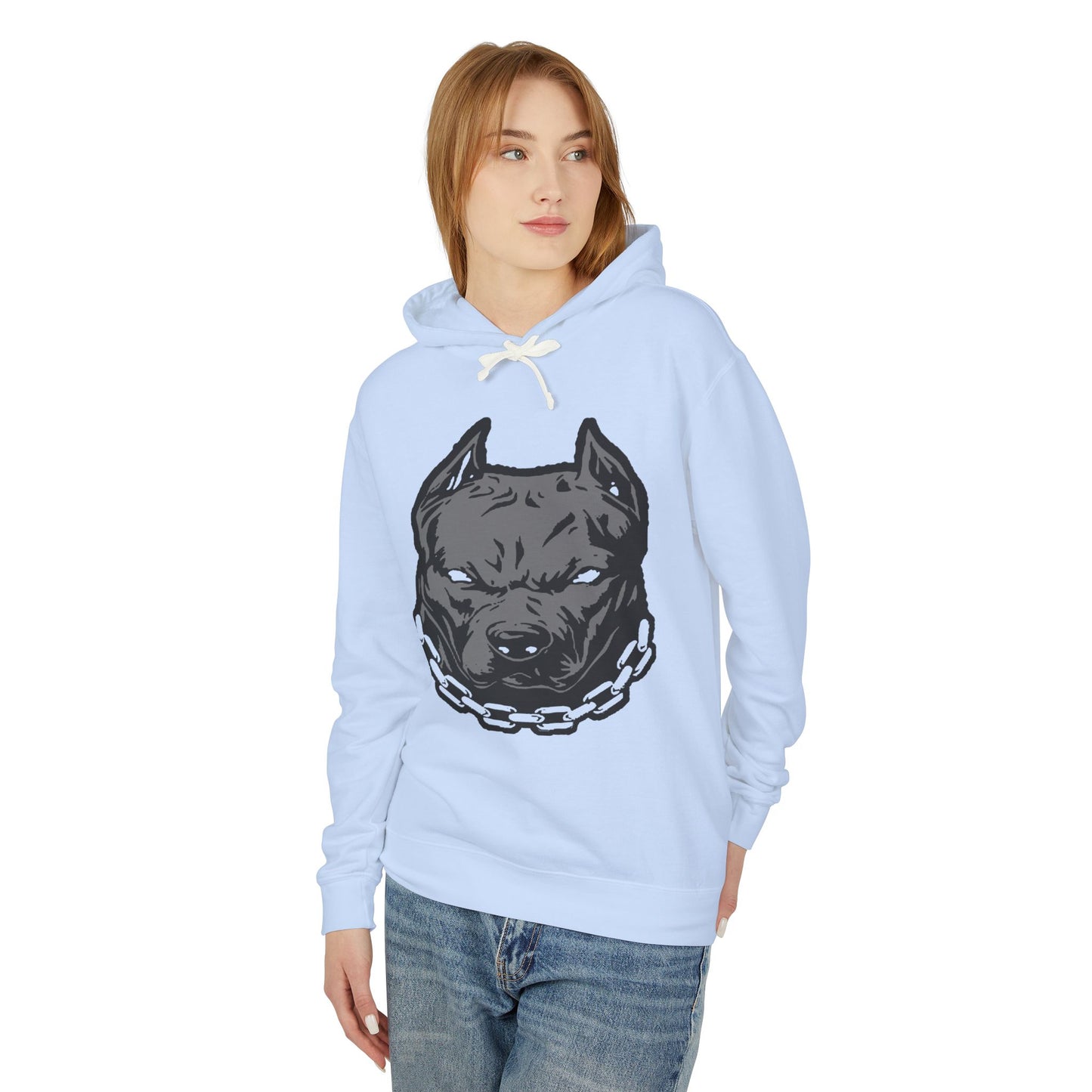 " Pitbull Hoodie, Lightweight Animal Sweatshirt, Perfect for Dog Lovers, Outdoor Wear, Casual Style, Gift for Pet Owners