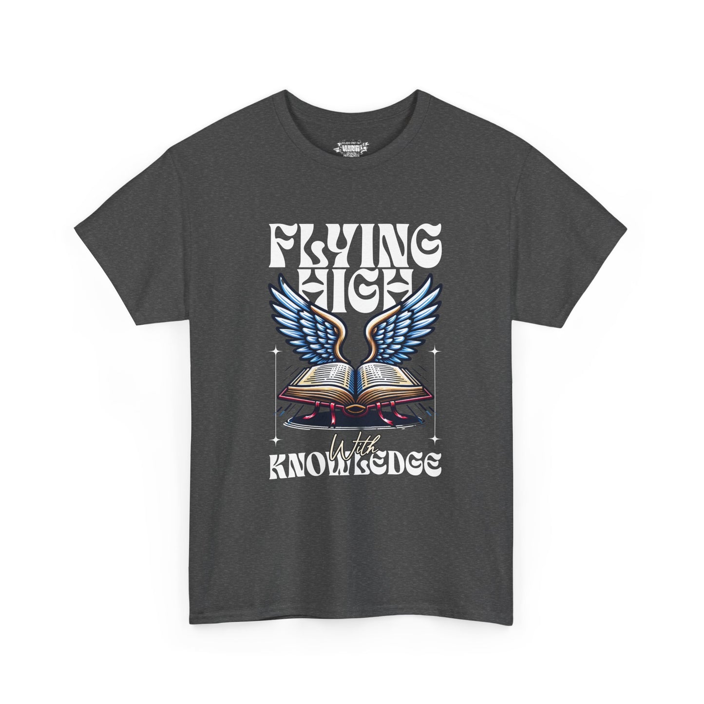 "Flying High Graphic T-Shirt - Unisex Heavy Cotton Tee with Inspirational Design
