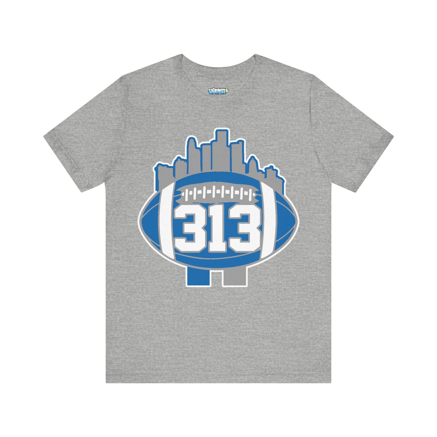 LION COLOR DETROIT 313 FOOT BALL SHIRT