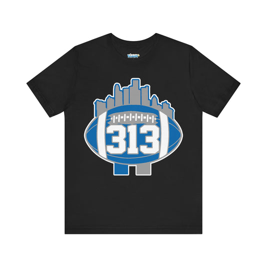 LION COLOR DETROIT 313 FOOT BALL SHIRT