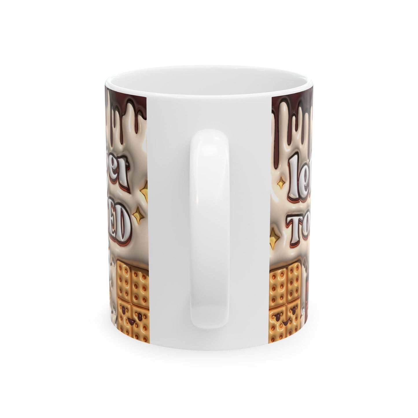 Toasty Mug - Let's Get Toasted, Cozy Ceramic Coffee Cup for Warm Drinks, Perfect Holiday Gift, S'mores Lover's Mug, Fun Kitchen Decor