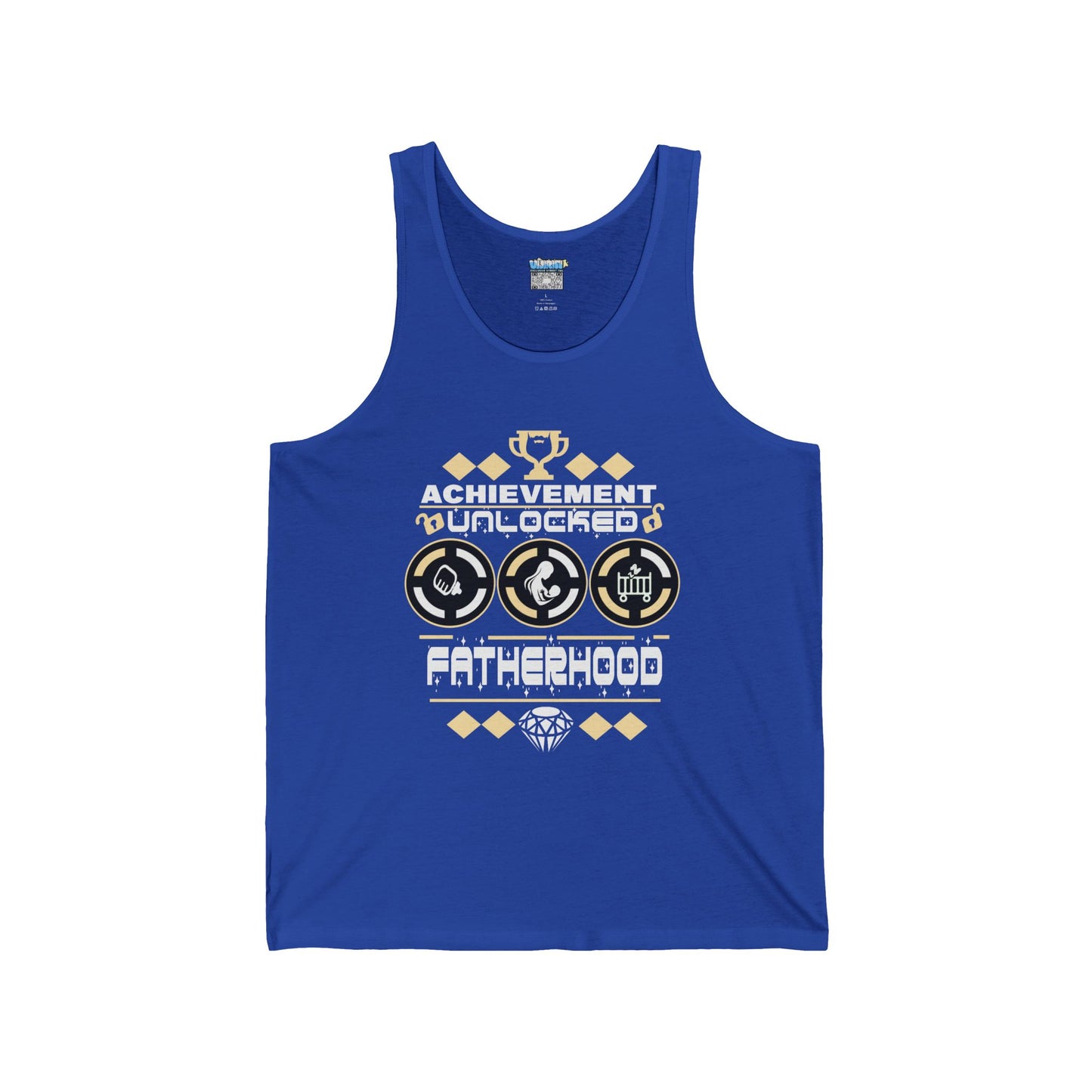 Achievement Unlocked Fatherhood Unisex Jersey Tank Top