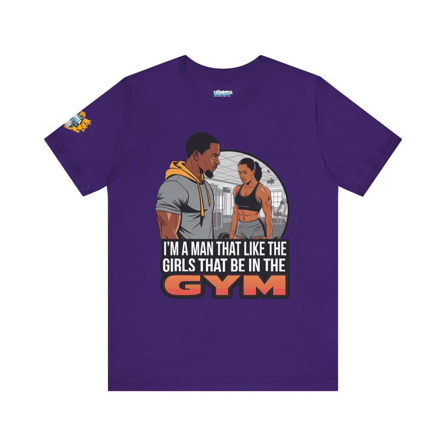 Gym Vibes Men's Jersey Tee - 'I’m a Man That Like the Girls That Be in the Gym'