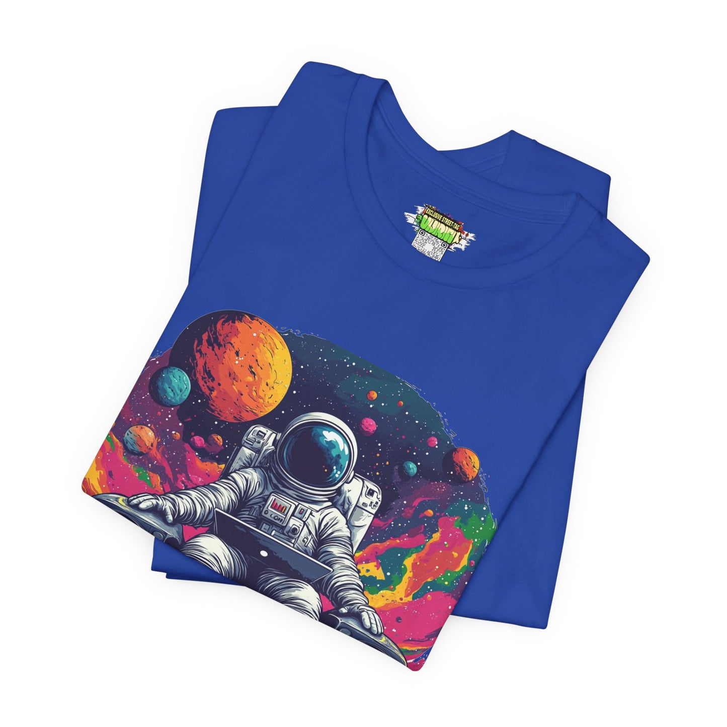 "Cosmic Beats Astronaut Tee - Unisex Short Sleeve T-Shirt