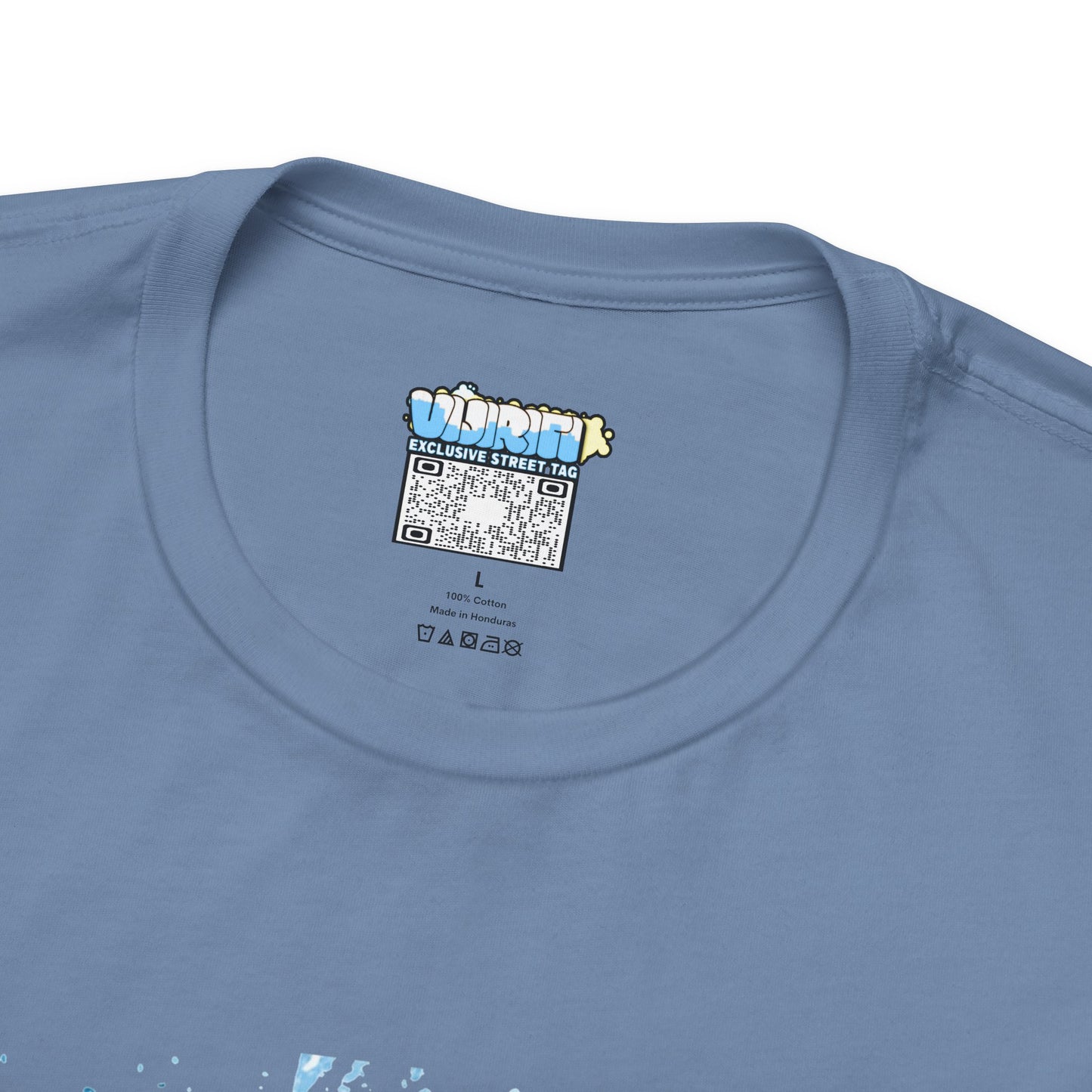 Ocean Dripp Blue Shark Graphic Unisex Tee - Fun Beachwear for Summer Adventures