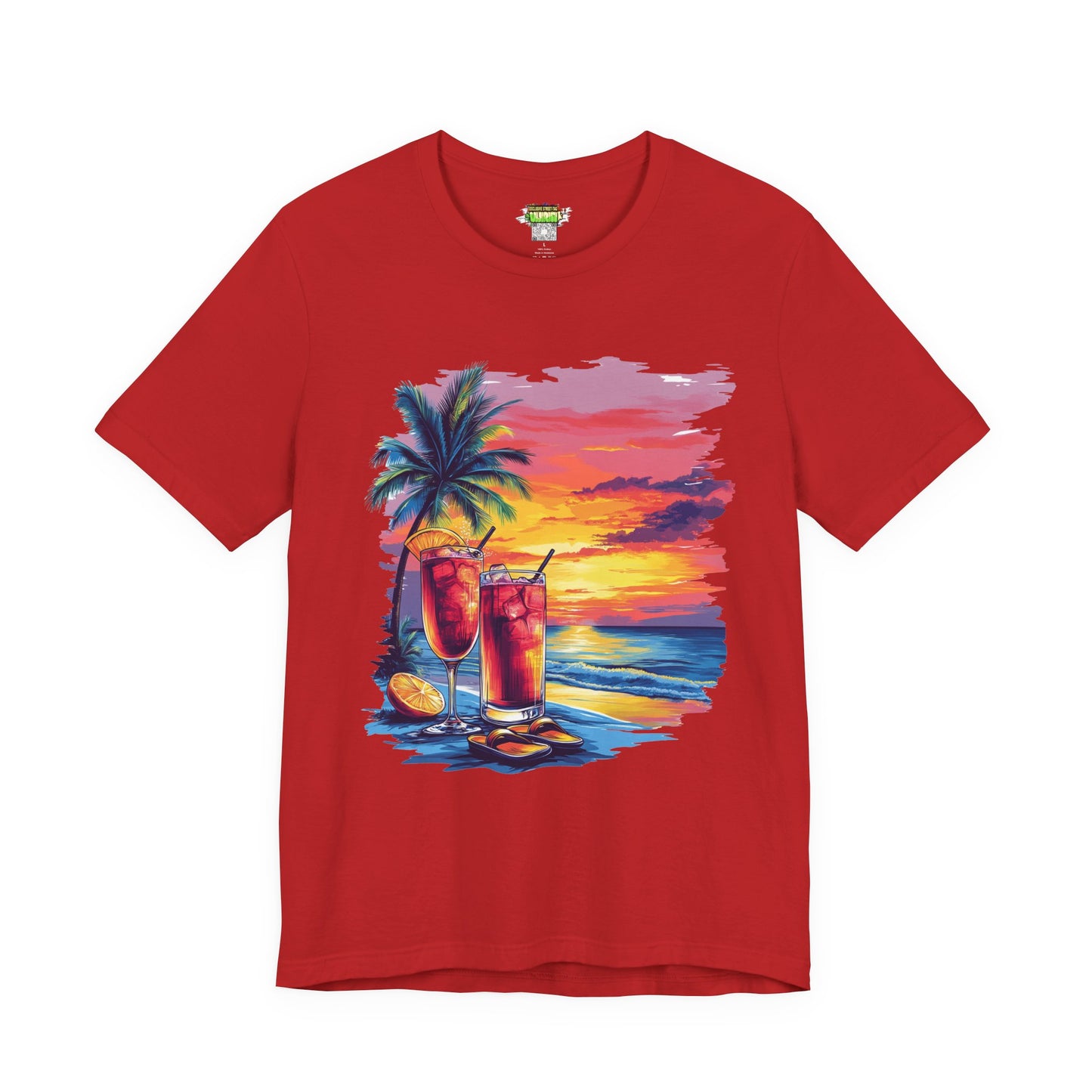 Tropical Sunset Tee - Perfect for Summer Vibes, Beach Days, Relaxation, Gifts, Vacation