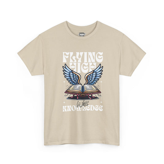 "Flying High Graphic T-Shirt - Unisex Heavy Cotton Tee with Inspirational Design