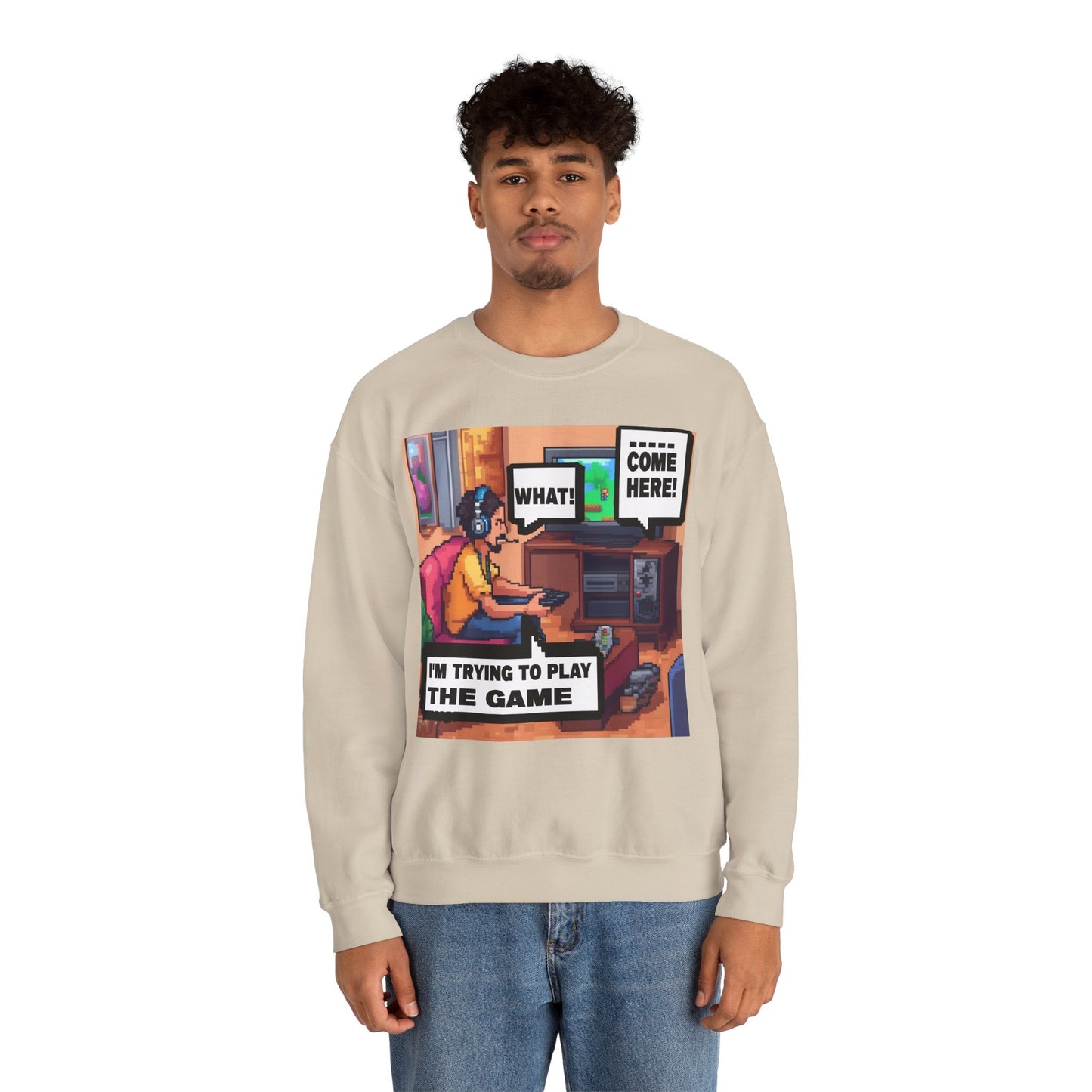 I'm trying to play the game 3 Crewneck Sweatshirt