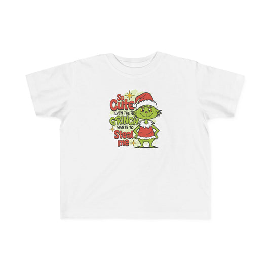 Toddler Grinch Christmas Tee, Cute Holiday Shirt, Kids Xmas Top, Grinchy Toddler Tee, Fun Winter Apparel, Christmas Outfit
