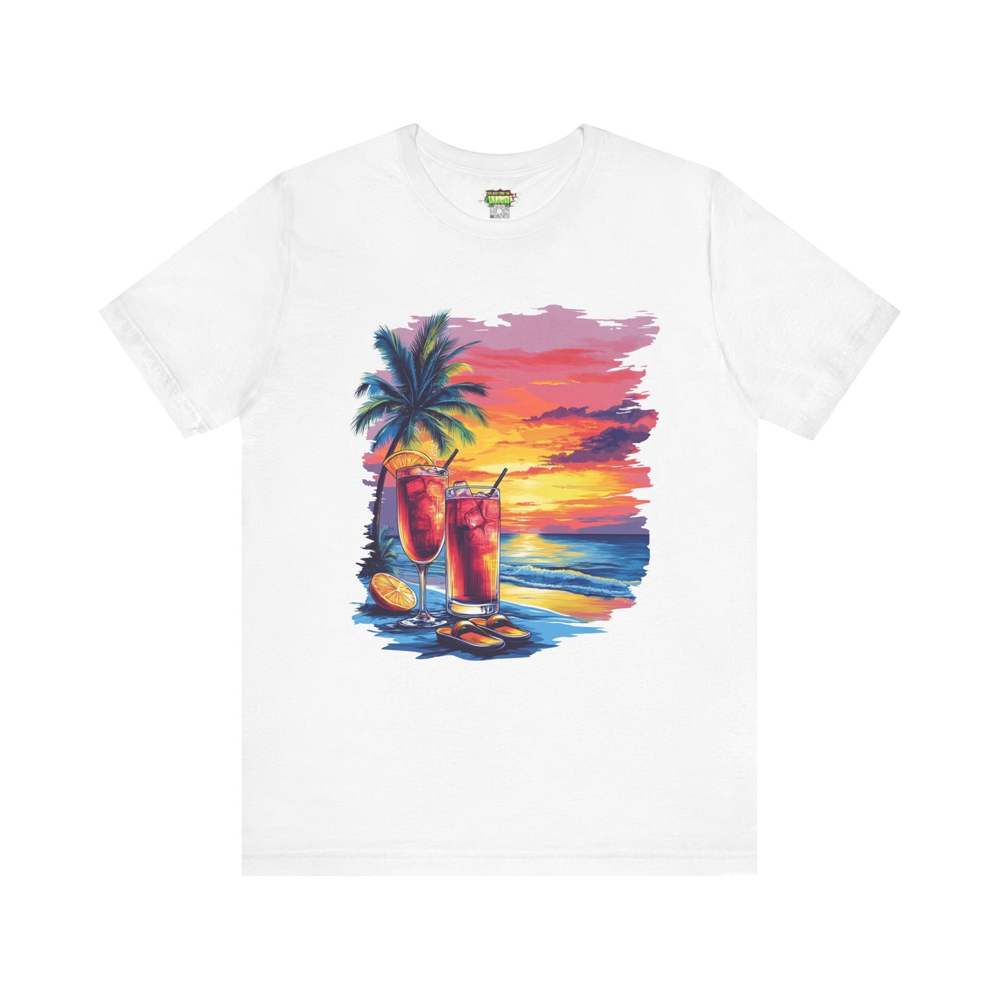 Tropical Sunset Tee - Perfect for Summer Vibes, Beach Days, Relaxation, Gifts, Vacation