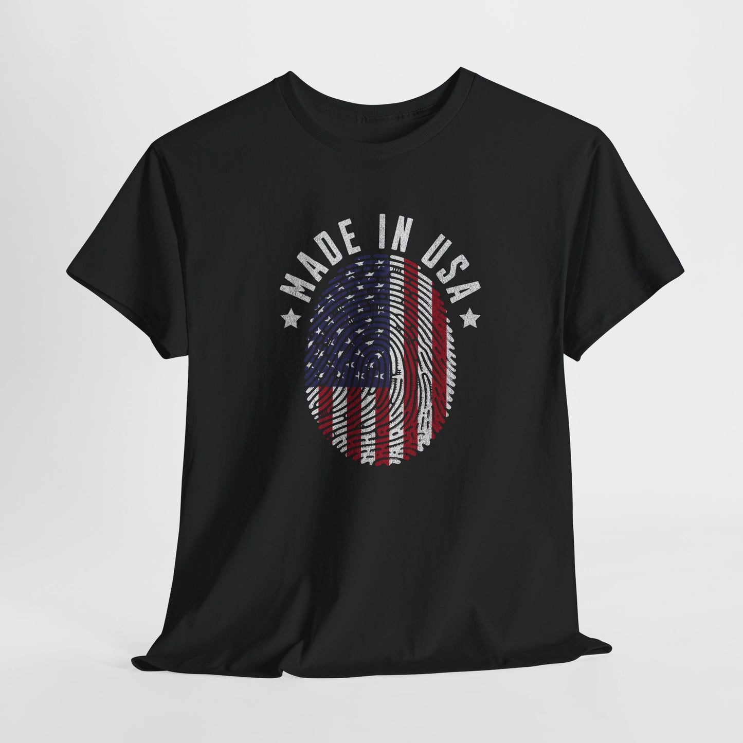 "Patriotic Unisex Heavy Cotton Tee | Made in USA T-Shirt, Graphic Tee for Independence Day, Casual Wear, Gift Idea, American Pride