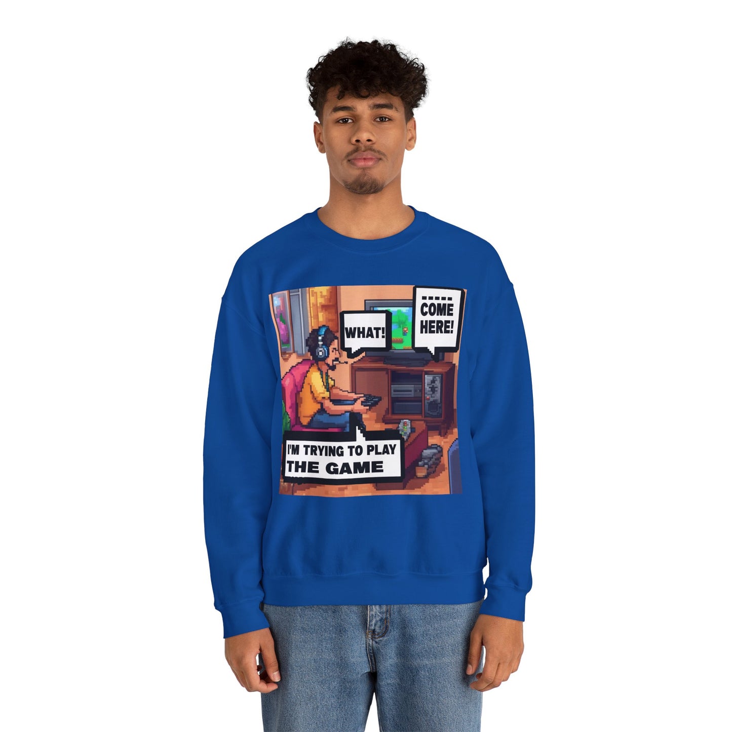 I'm trying to play the game 3 Crewneck Sweatshirt