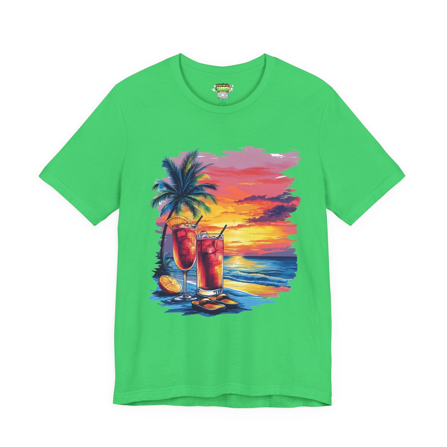 Tropical Sunset Tee - Perfect for Summer Vibes, Beach Days, Relaxation, Gifts, Vacation
