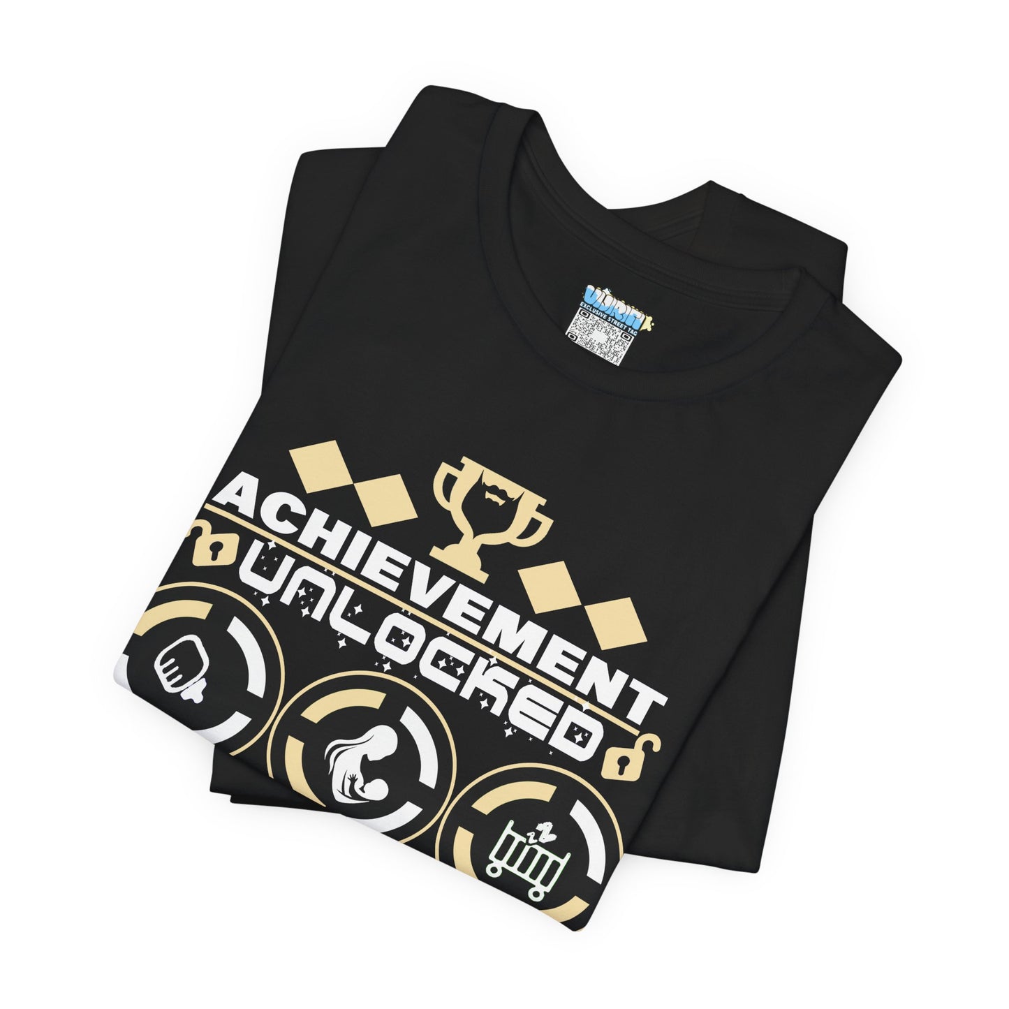 Achievement Unlocked Fatherhood T-Shirt - Unisex Short Sleeve Tee for New Dads