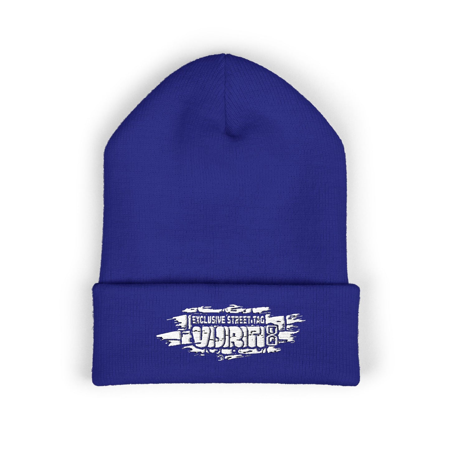 "Vijiriti 8 Classic Cuffed Beanie - Stylish Black Hat for Winter, Streetwear, Outdoor Adventures, Gifts for Fashion Lovers, Custom Embroidery