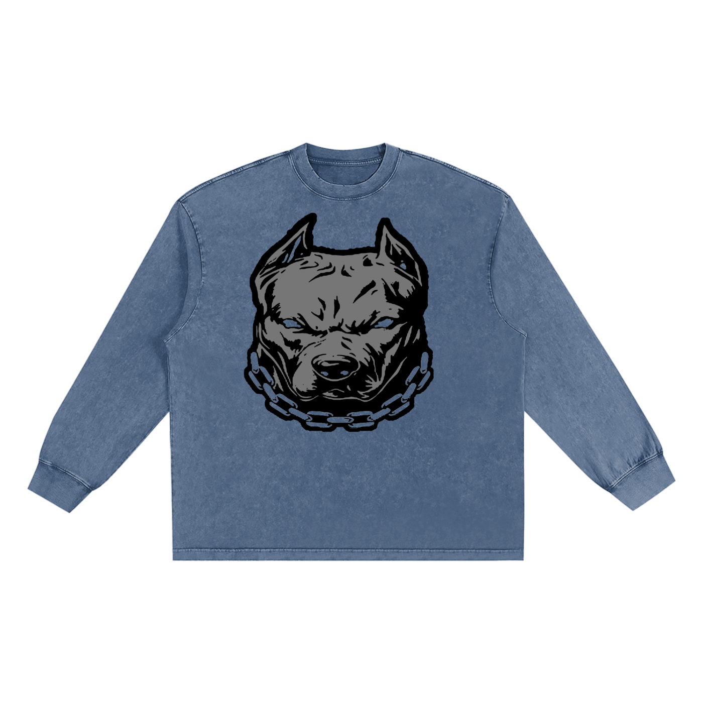 Pitbull Snow Washed Frayed Edge T-Shirt