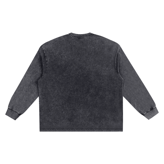 "Money Works Best Snow Washed Frayed Edge T-Shirt